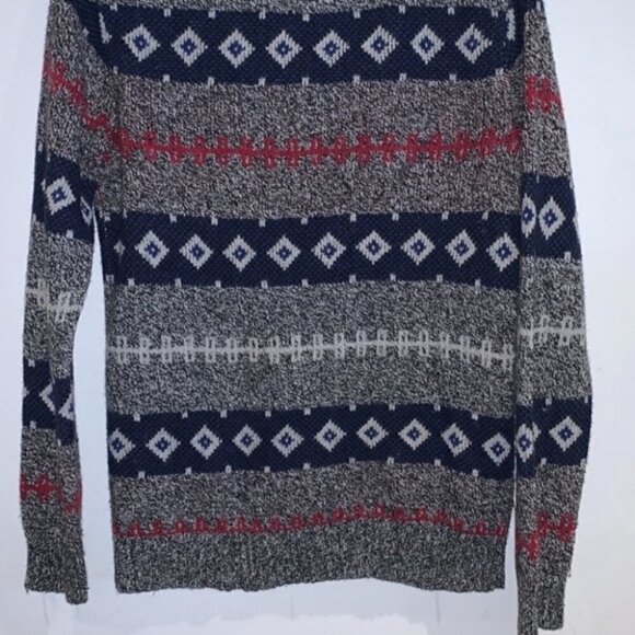 O’hanlon mills Skybreak Pattern Fair Isle Fisherman wool men Sweater size XS - Picture 8 of 12